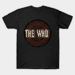 vintage design on top (Who) T-Shirt